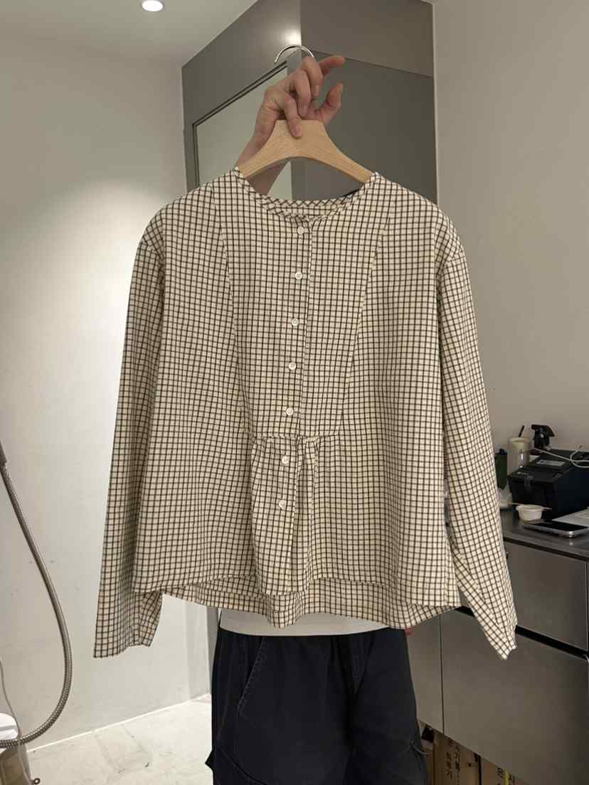 PEPPER-L韓國直郵實拍女士新款休閑26春夏職業襯衫蕾絲衫PEPPER襯衫/蕾絲衫