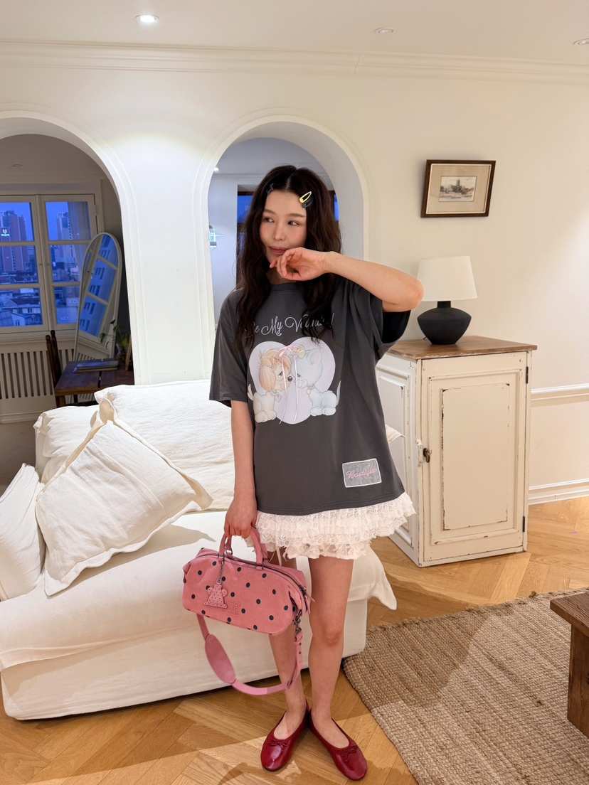 BOUTIQUE-L韓國直郵實拍女裝新品職業休閑推薦人氣時尚T恤BOUTIQUE-LT恤