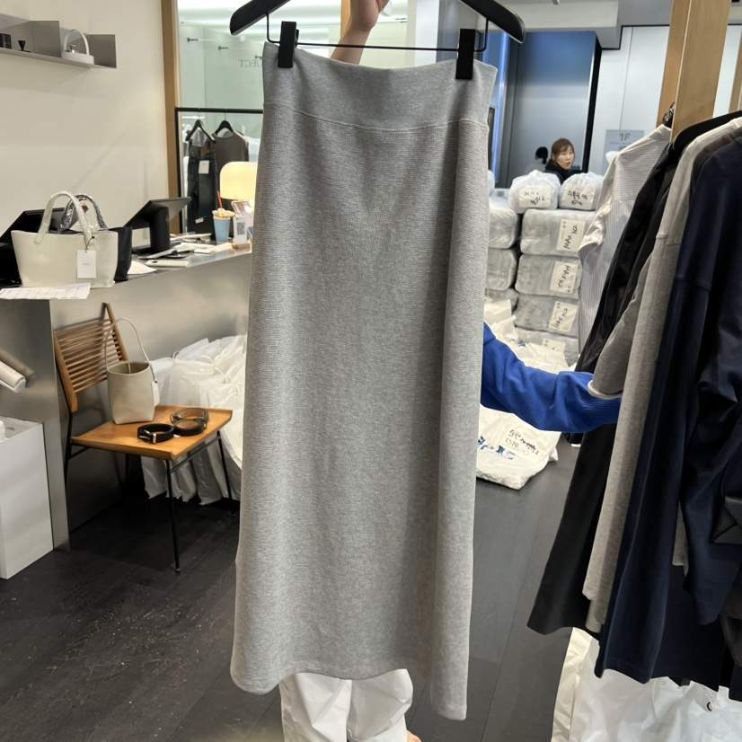 OBJECT韓國直郵女士新款人氣休閑職業熱賣26春夏長裙華夫格OBJECT長裙