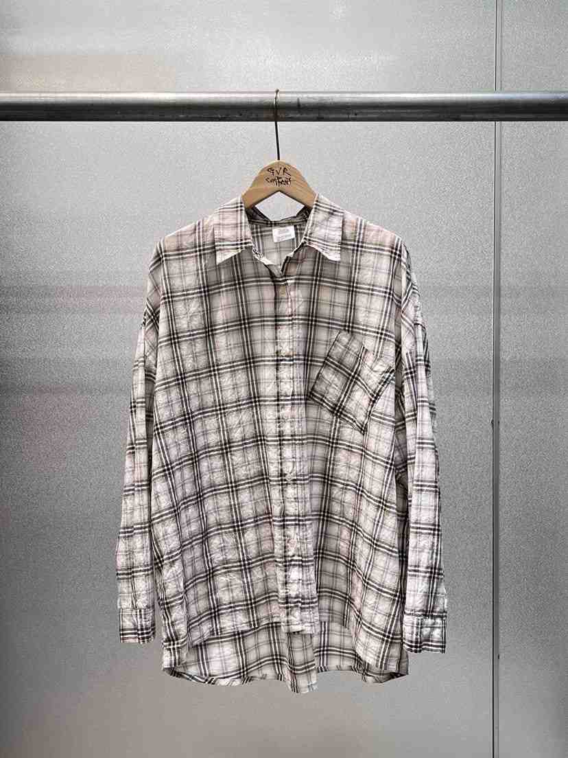 RAWOO/GVR COMPANY韓國東大門直郵女士新款26春夏襯衫蕾絲衫格紋RAWOO/GVR COMPANY襯衫/蕾絲衫