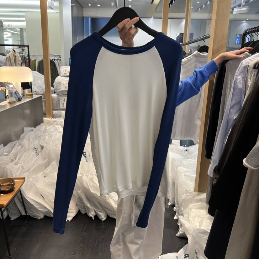 OBJECT韓國直郵女裝新品休閑推薦熱賣時尚職業人氣長袖T恤OBJECT長袖T恤