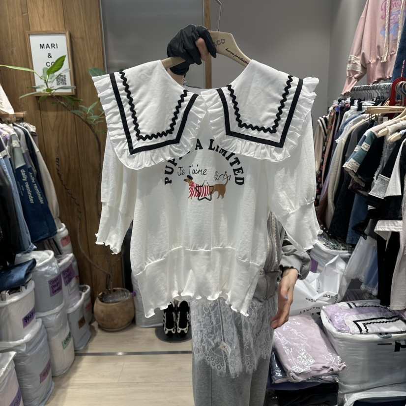 MARI CO韓國東大門代購女士新款推薦休閑人氣職業26春夏T恤MARI COT恤