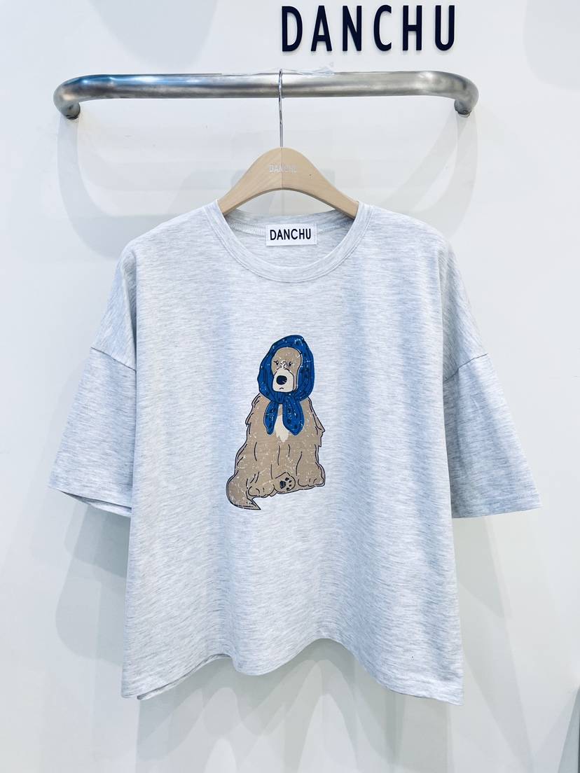 DANCHU韓國直郵女裝新款休閑時尚推薦熱賣26春夏職業人氣T恤DANCHUT恤