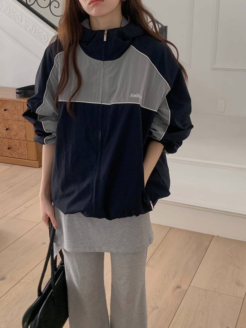 FORMSTUDIO/ATELIENNE韓國直郵女裝新款休閑職業夾克連帽FORMSTUDIO/ATELIENNE夾克