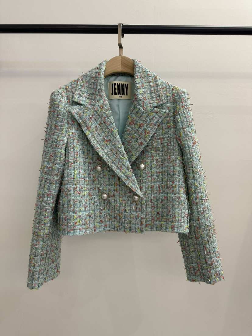 JENNY 1976韓國直郵女士新品26春夏時尚推薦熱賣夾克粗花呢JENNY 1976夾克