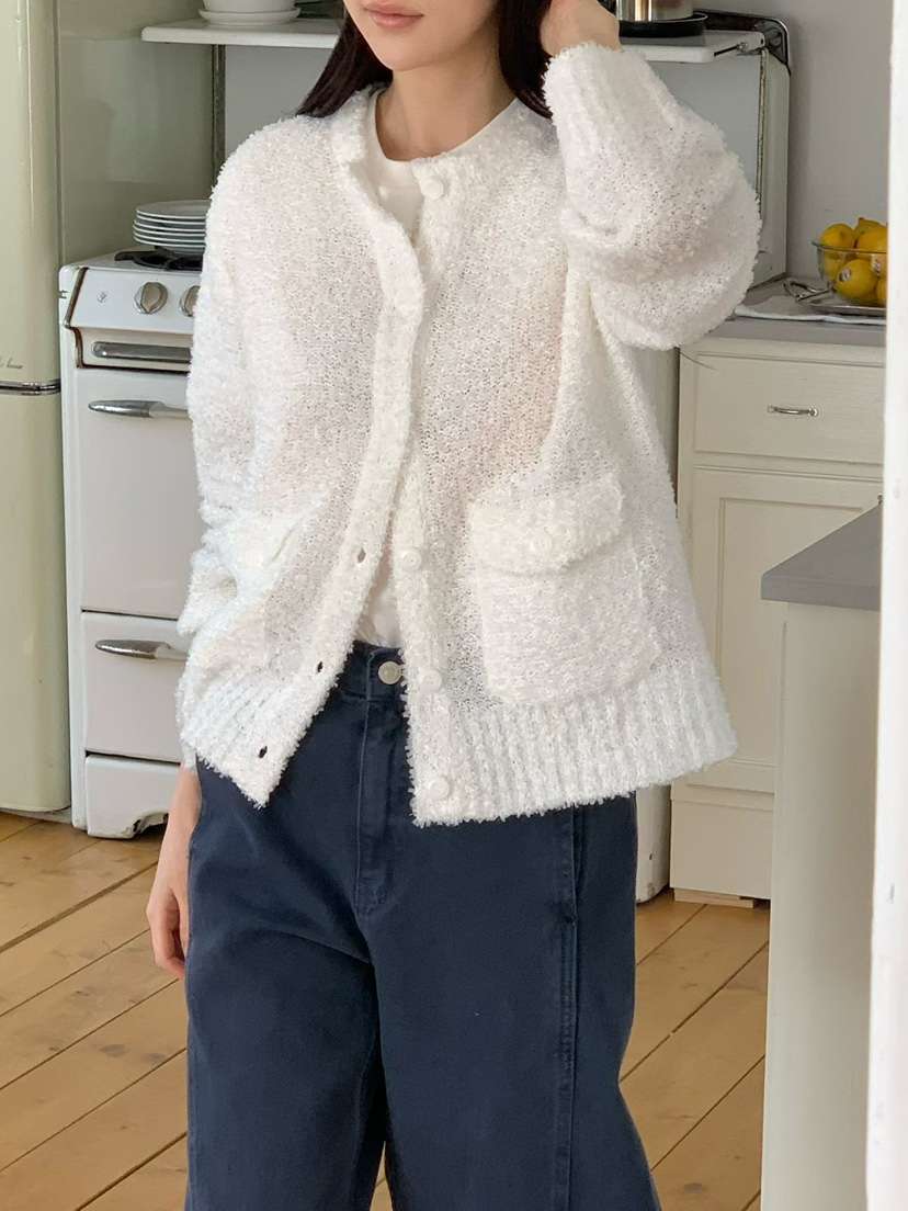 BINUS韓國東大門直郵女士新品26春夏熱賣職業休閑針織衫開衫BINUS針織衫