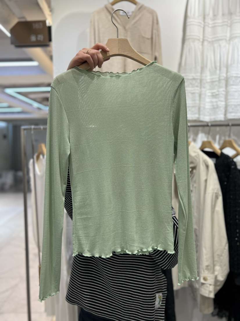 OLA韓國代購女裝新款時尚26春夏熱賣職業休閑推薦長袖T恤mellor/OLA長袖T恤