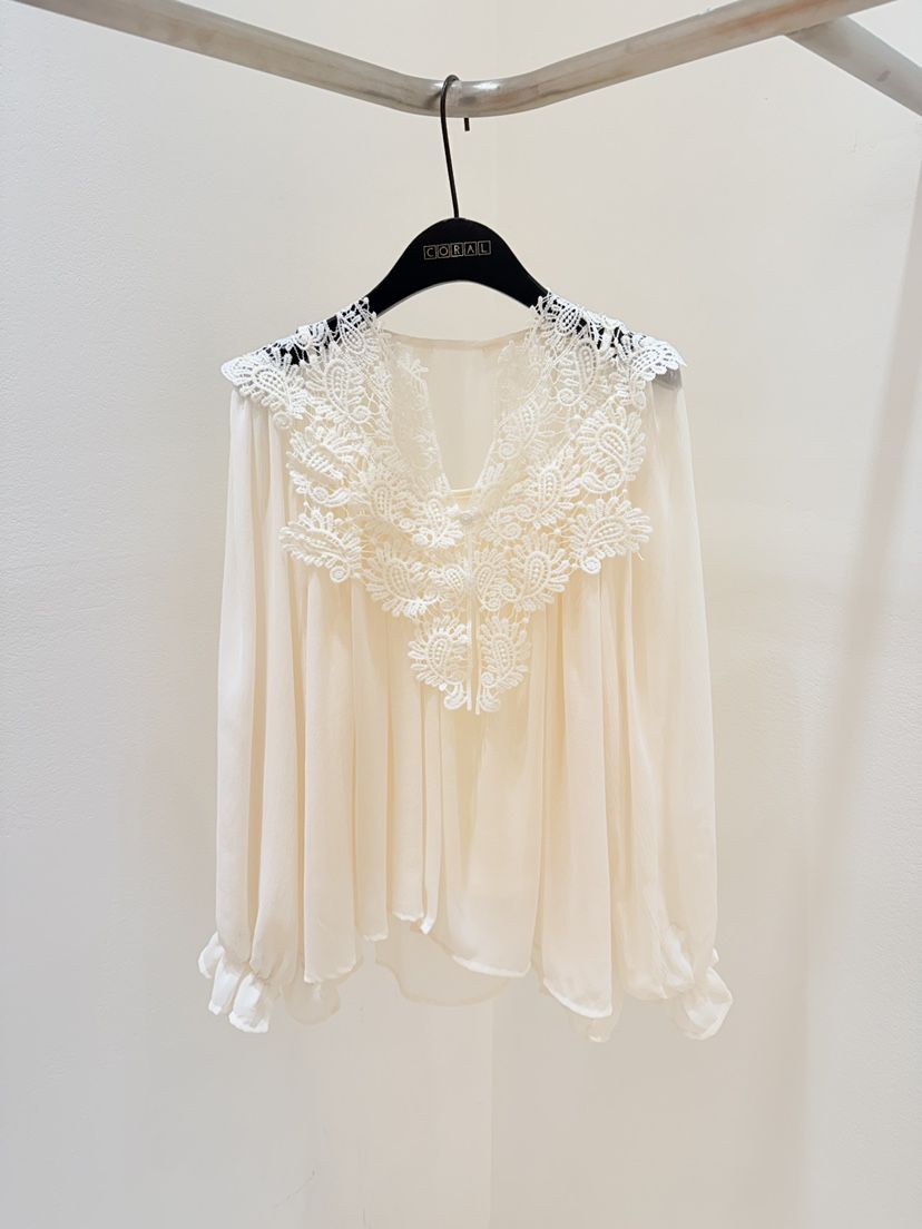 CORAL韓國東大門代購女士新款推薦職業26春夏休閑襯衫蕾絲衫CORAL襯衫/蕾絲衫