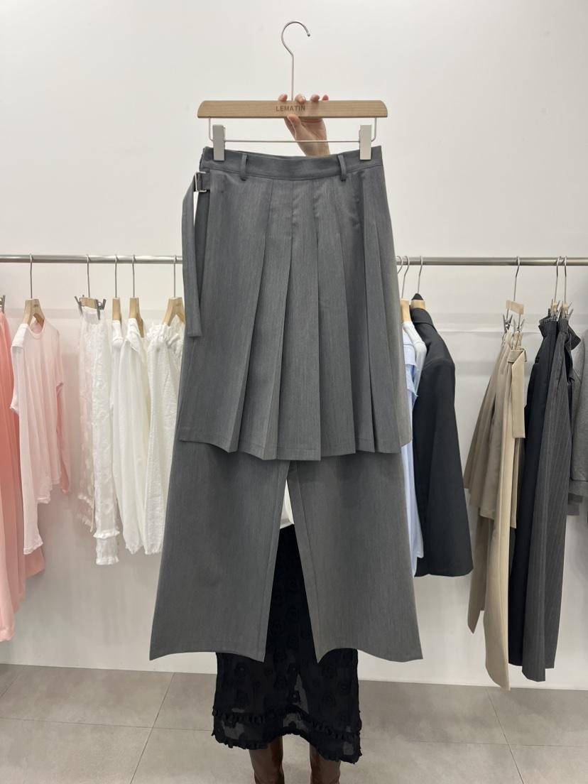 LEMATIN東大門代購女士新款時尚休閑推薦真品26春夏裙褲褶皺LEMATIN裙褲