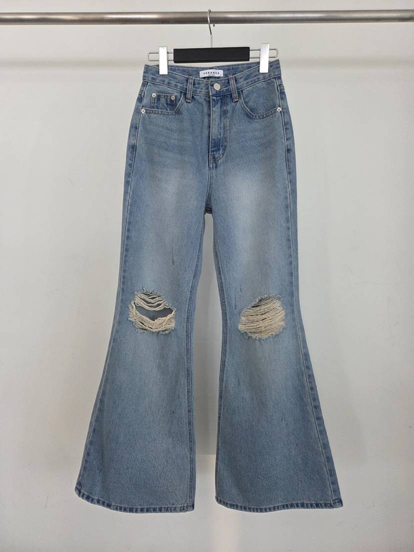VERANDA韓國直郵女裝新款人氣職業時尚26春夏真品推薦牛仔褲VERANDA牛仔褲