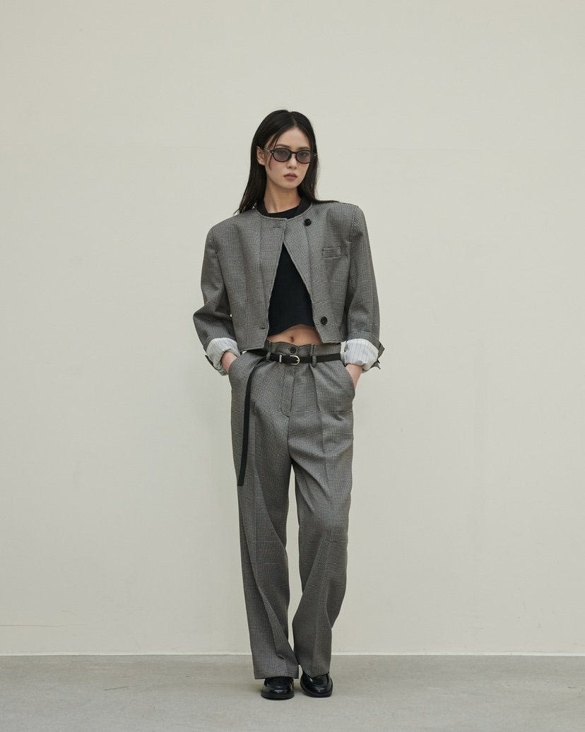 STAGE韓國代購女裝新款熱賣職業真品人氣休閑26春夏套裝含腰帶STAGE套裝