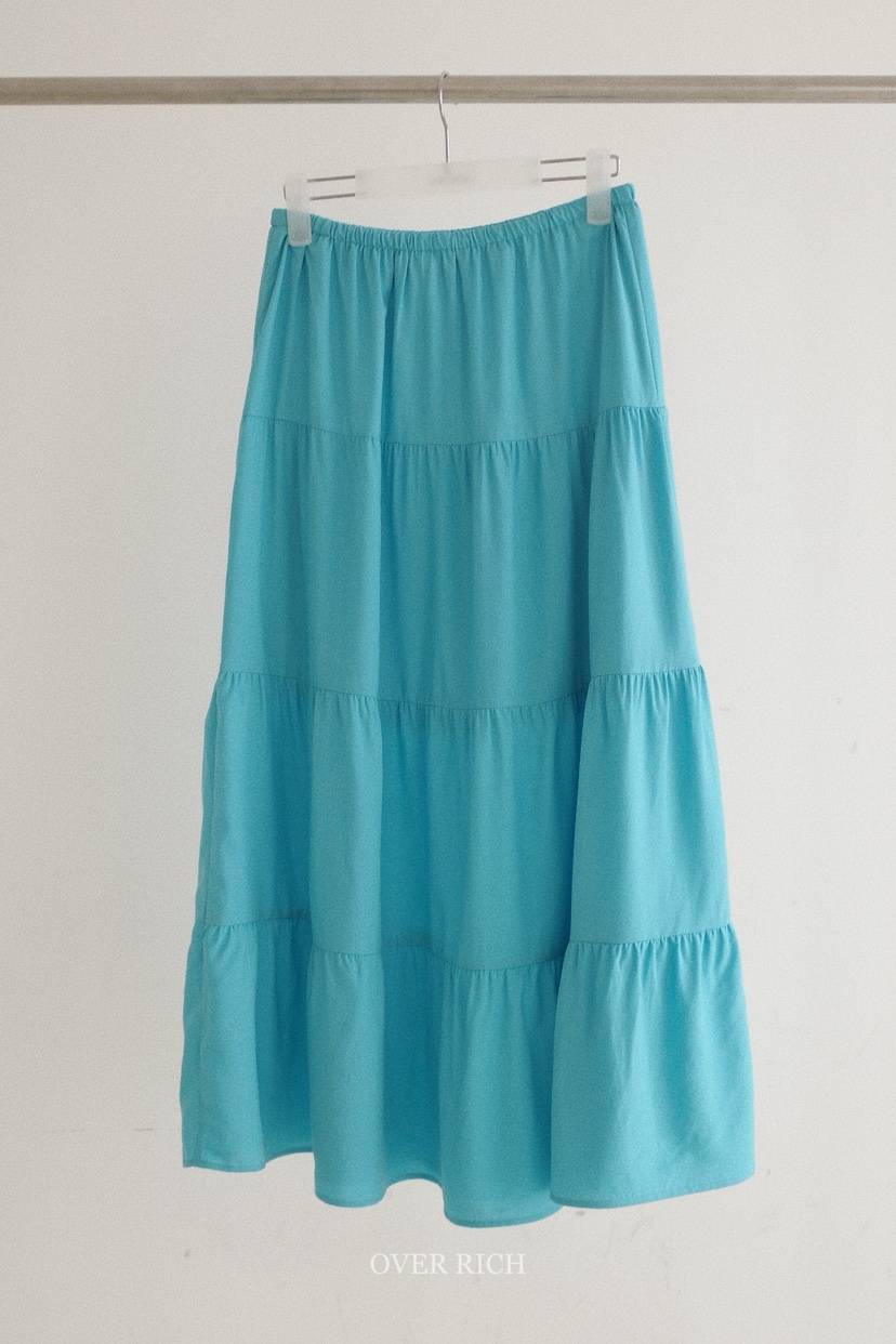 OVER RICH韓國直郵實拍女裝新品26春夏休閑人氣時尚長裙OVER RICH長裙