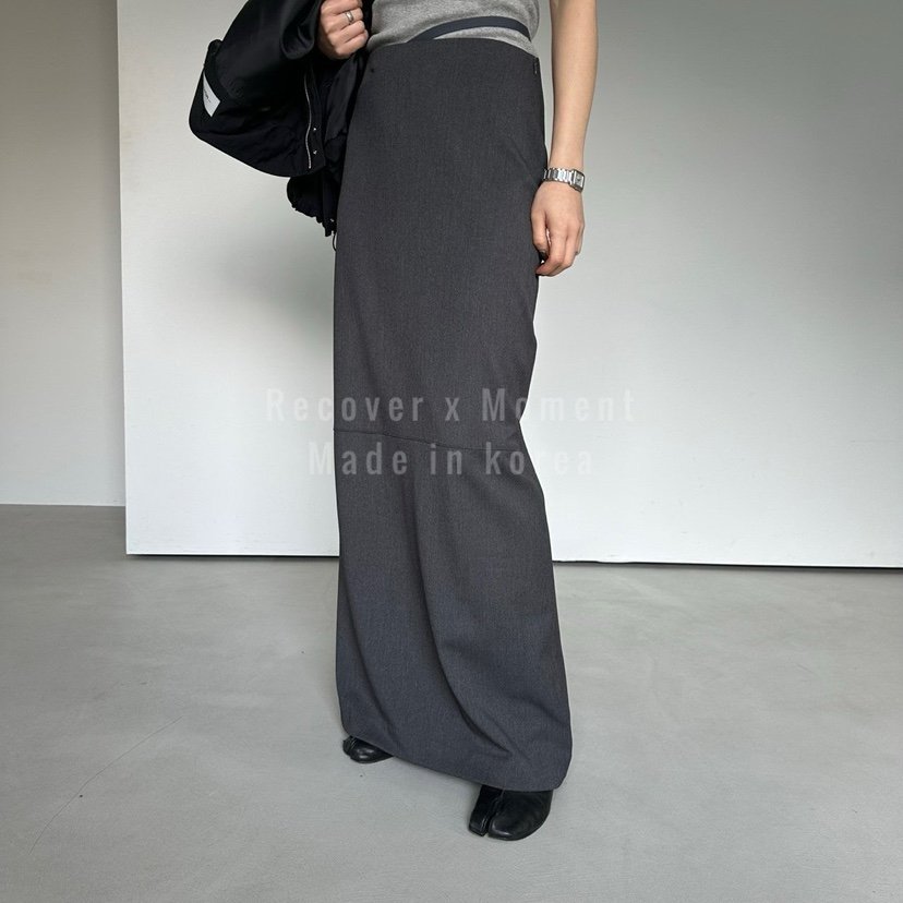 MOMENT韓國直郵實拍女士新款推薦休閑人氣熱賣職業26春夏長裙MOMENT/RECOVER長裙