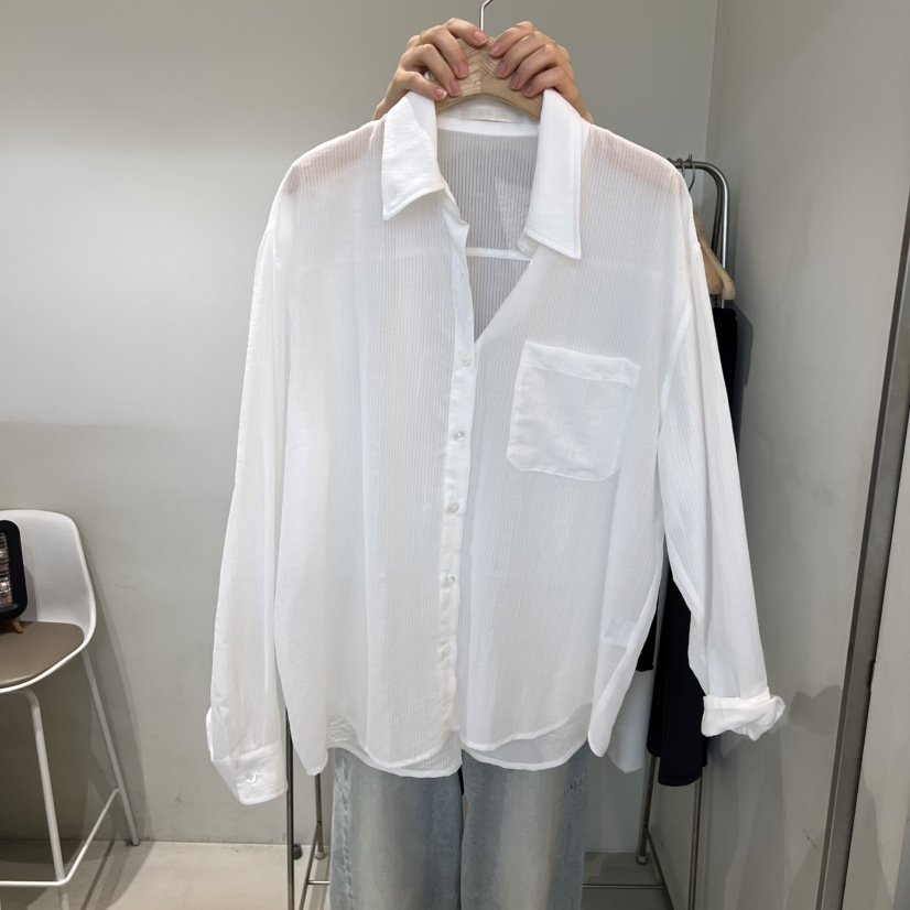 OUTRENE韓國東大門代購女士新品時尚休閑26春夏襯衫蕾絲衫OUTRENE襯衫/蕾絲衫