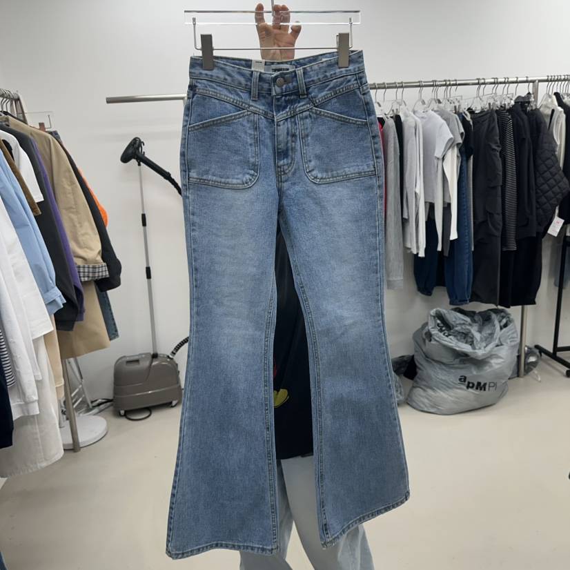 TOPDRESSING韓國直郵女裝新款職業時尚熱賣推薦人氣牛仔褲TOPDRESSING牛仔褲