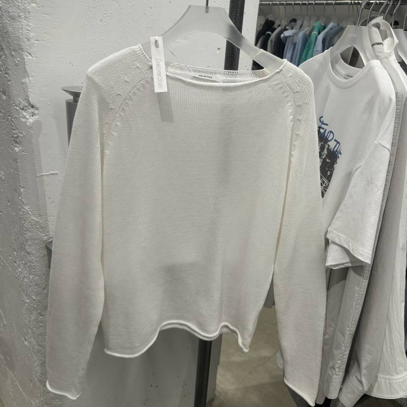 HELVETICA韓國代購女裝新款熱賣推薦休閑26春夏針織衫船領HELVETICA針織衫