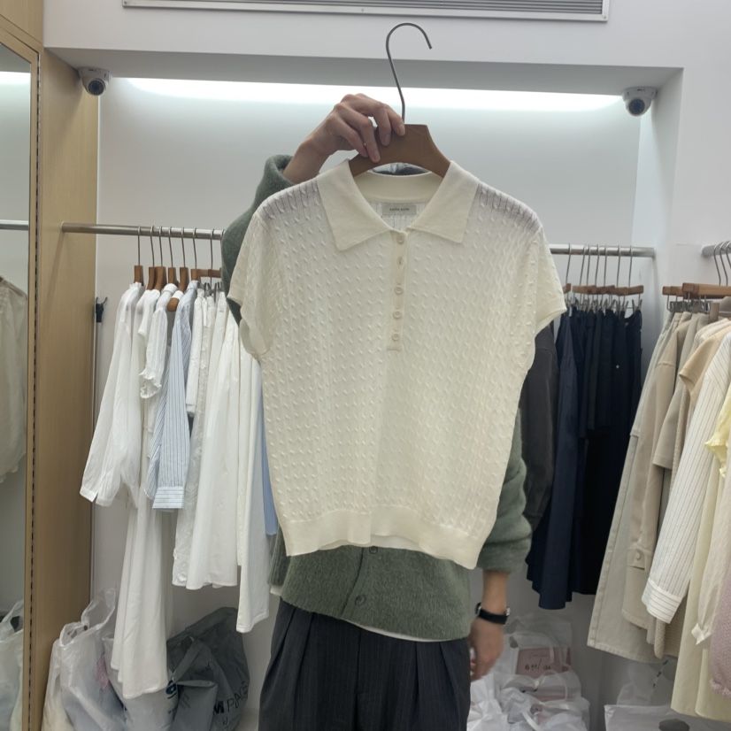 DRESS ROOM韓國直郵女士新品時尚26春夏熱賣職業休閑針織衫DRESS ROOM針織衫