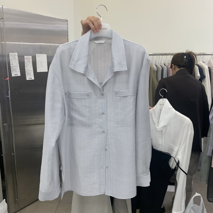 PORTS MOSS韓國直郵實拍女裝新品時尚襯衫蕾絲衫高領圓領PORTS MOSS襯衫/蕾絲衫