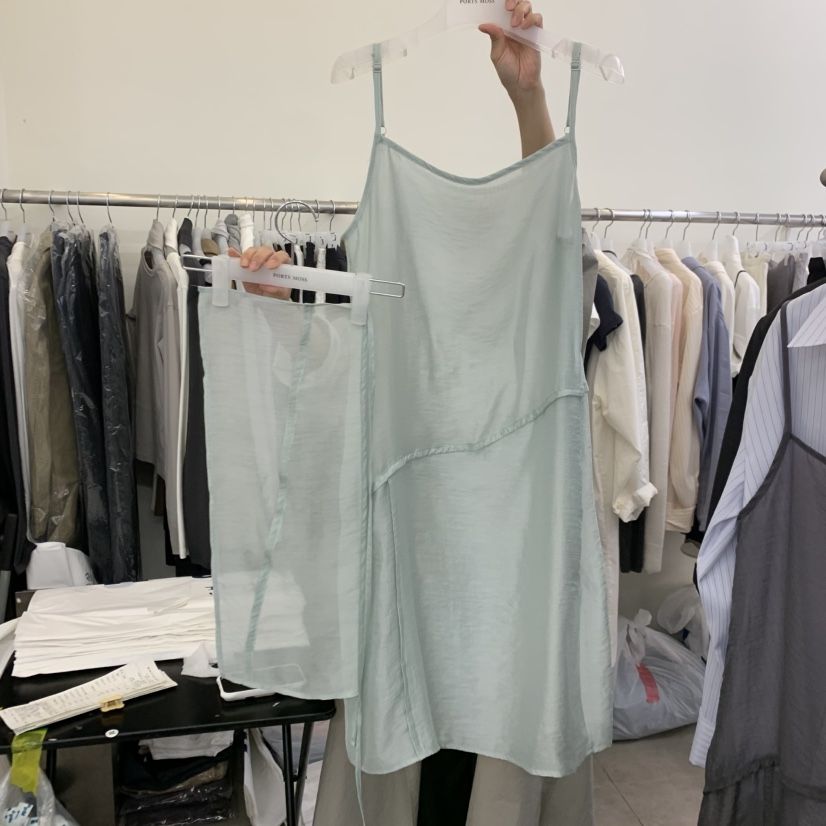 PORTS MOSS韓國東大門直郵女裝新款職業連衣裙不含內搭含圍巾PORTS MOSS連衣裙