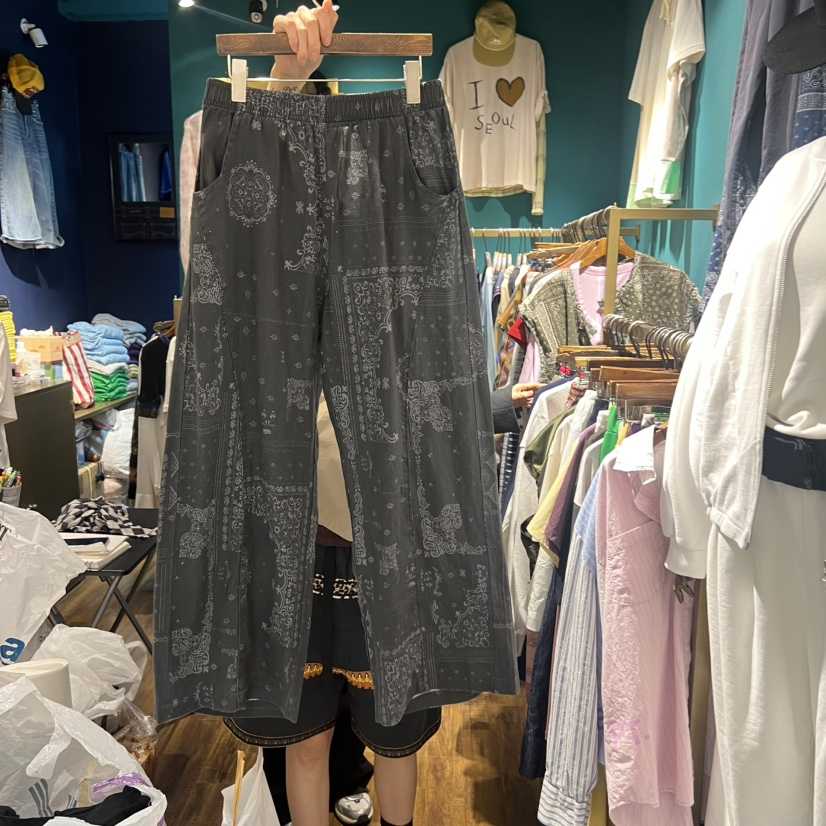 MERCI LINDA韓國直郵女裝新品26春夏熱賣休閑休閑褲亞麻MERCI LINDA休閑褲