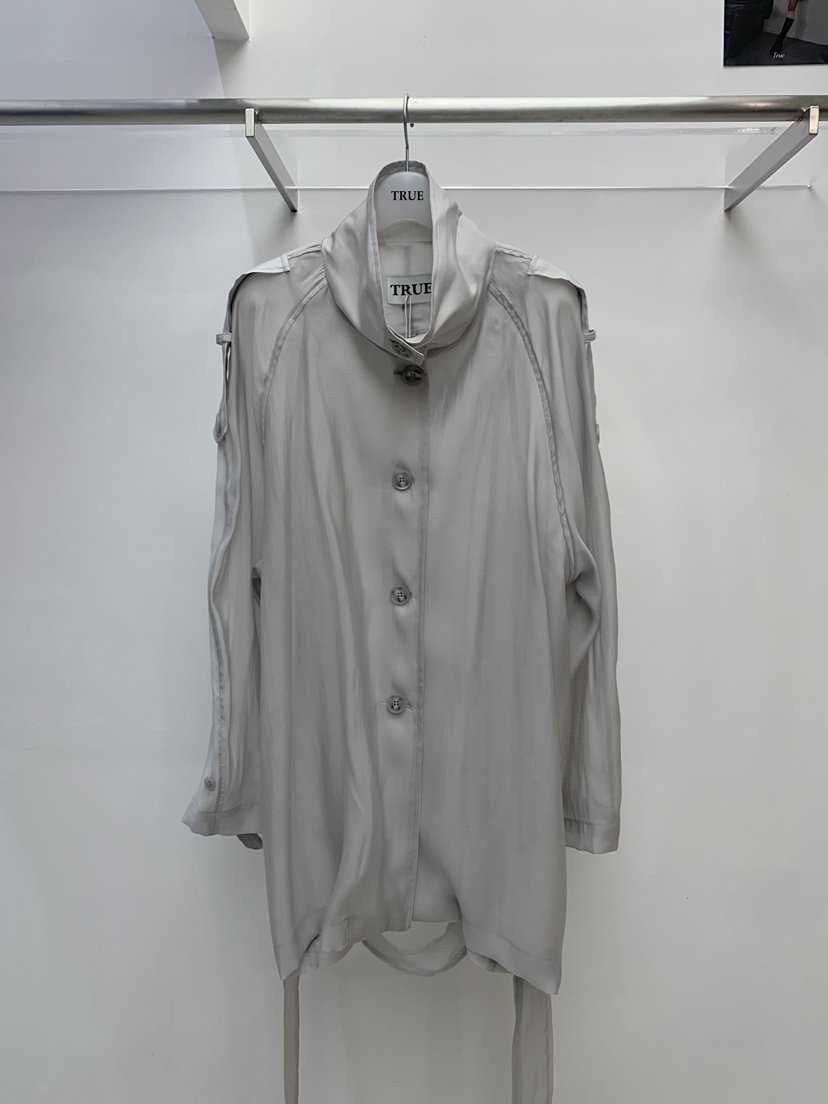 TRUE韓國直郵實拍女裝新款熱賣26春夏休閑人氣夾克含腰帶TRUE夾克