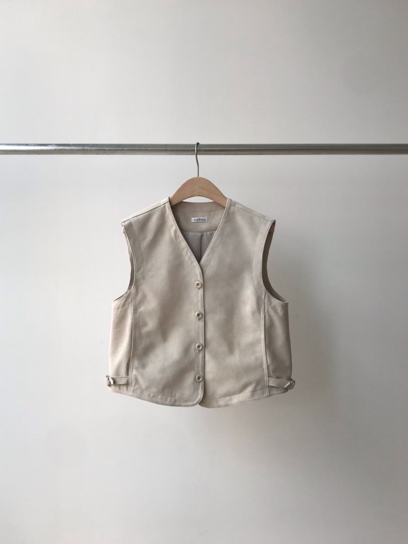 TAFFETA/MURET韓國東大門代購女裝新品推薦熱賣馬甲麂皮TAFFETA/MURET馬甲