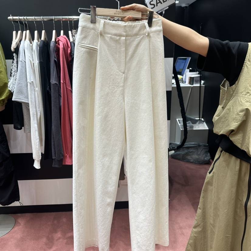 DAILY MOMENT韓國代購女士新品時尚熱賣人氣休閑褲棉質褶裥DAILY MOMENT休閑褲