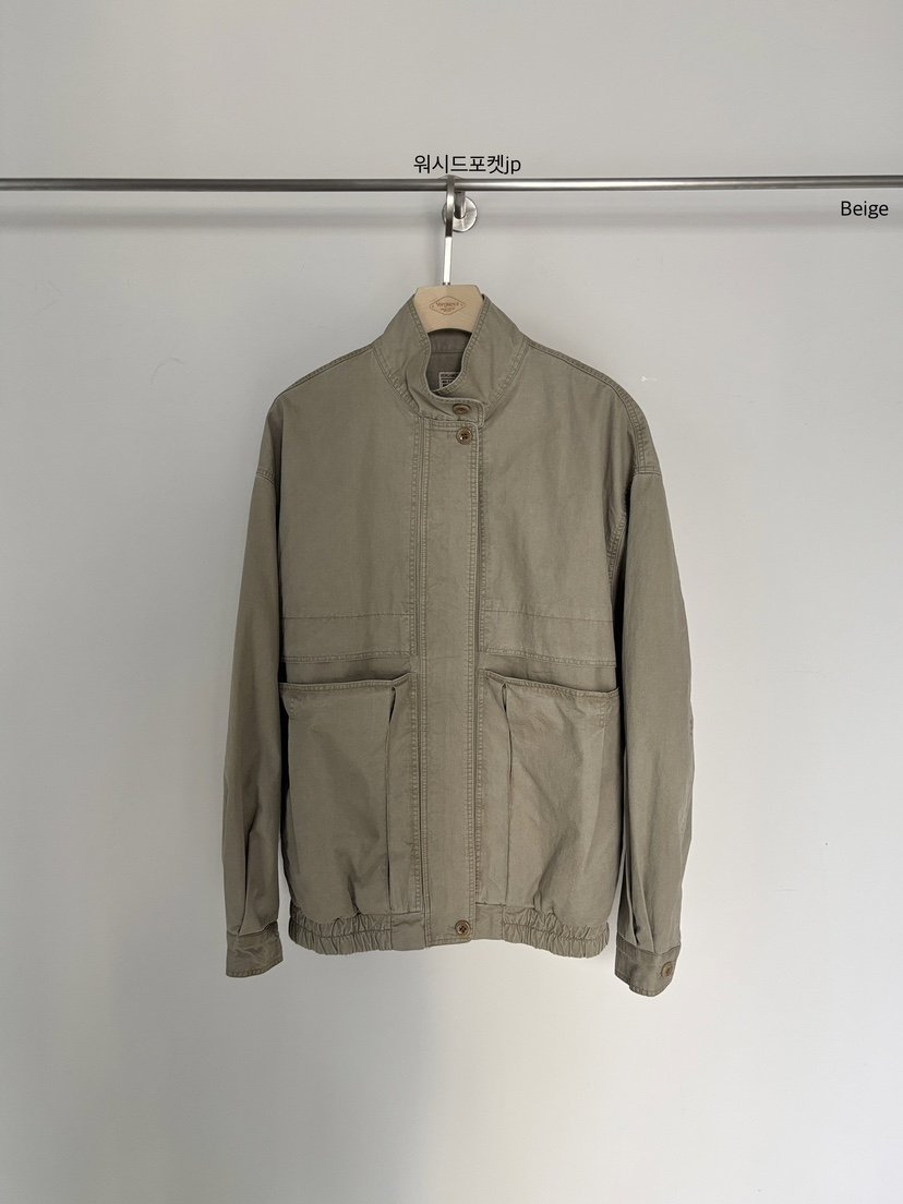 VERGAMOT韓國東大門直郵女裝新款熱賣26春夏夾克口袋水洗VERGAMOT夾克