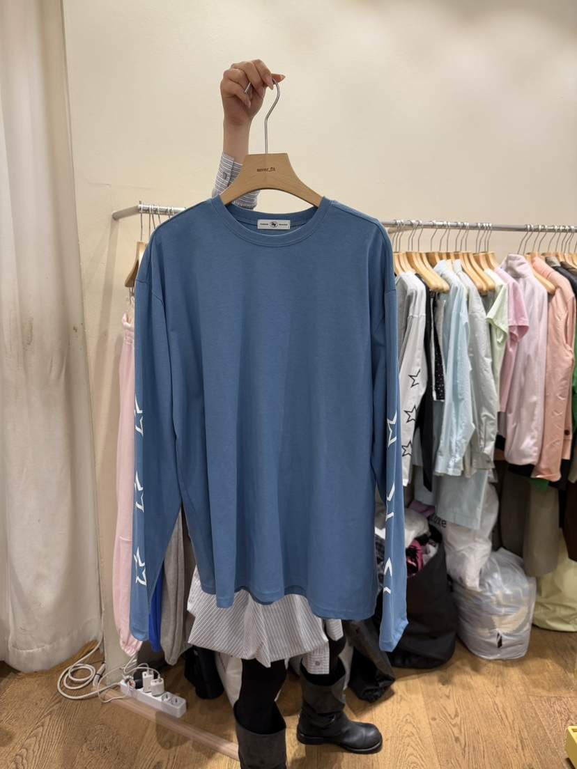 AUVERFIT韓國直郵實拍女士新款26春夏職業人氣熱賣長袖T恤AUVERFIT長袖T恤