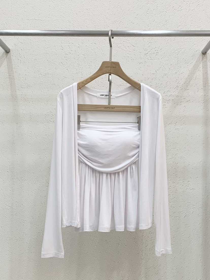 LIGHT AND SALT韓國直郵實拍女裝新款人氣熱賣套裝兩件套LIGHT AND SALT套裝