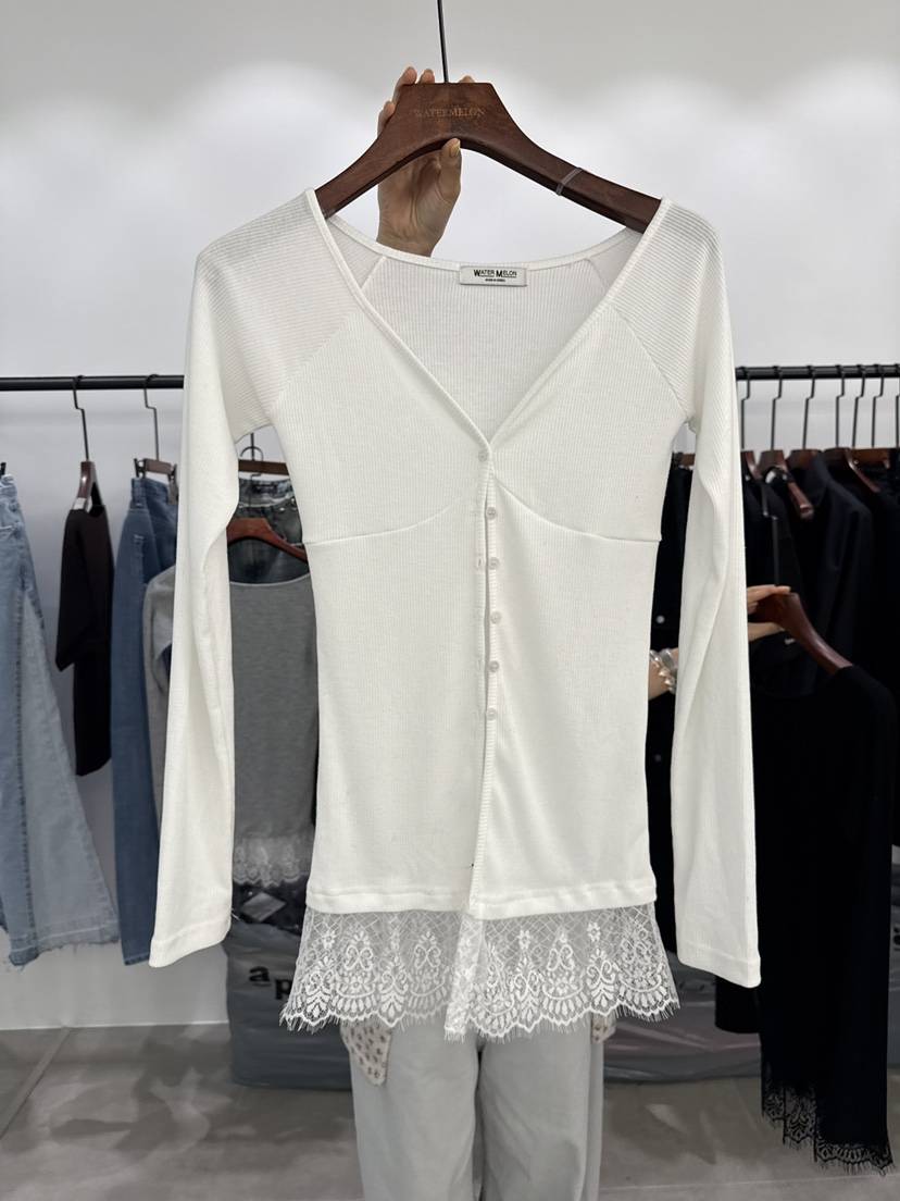 WATERMELON韓國東大門直郵女裝新品休閑熱賣人氣推薦長袖T恤WATER MELON長袖T恤