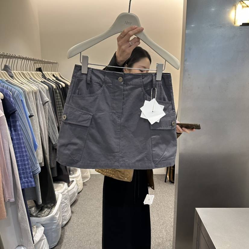 ALTER韓國東大門直郵女士新品人氣休閑職業26春夏時尚短裙Alter短裙