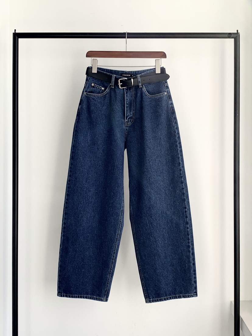 DAVICHI/D.SECOND韓國東大門直郵女士新品職業牛仔褲含隨機腰帶DAVICHI/D.SECOND牛仔褲