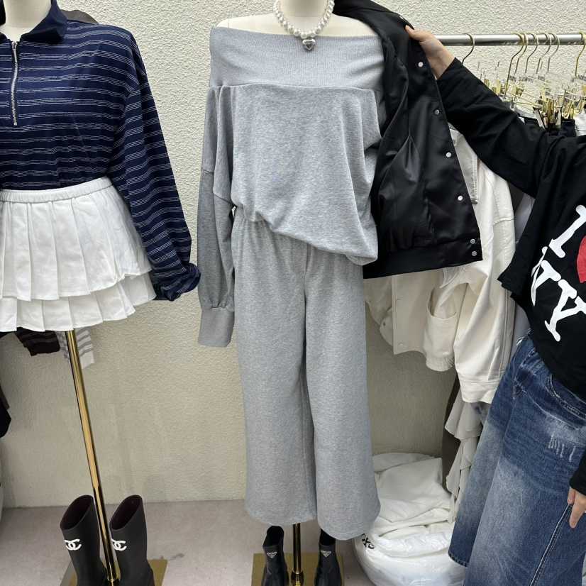 DRAWING韓國東大門代購女士新款職業推薦熱賣套裝兩件套套裝DRAWING套裝