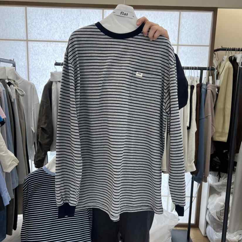 FLAT韓國直郵女裝新款職業休閑人氣26春夏推薦時尚長袖T恤FLAT長袖T恤