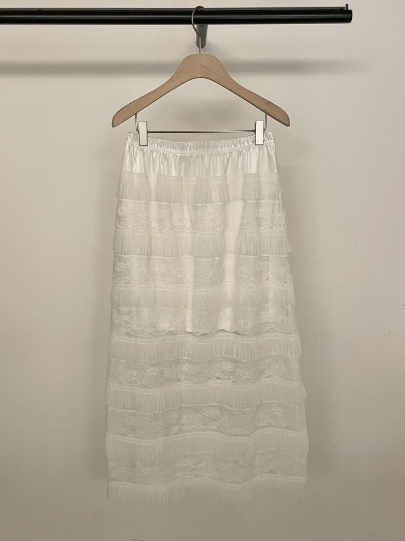 BOLD-A韓國直郵女裝新品職業推薦人氣熱賣26春夏長裙蕾絲花RE BOLD長裙