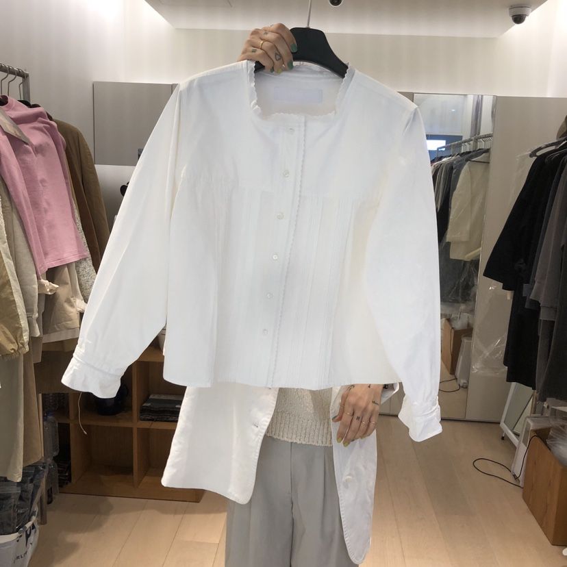 THE STARDUST韓國直郵女士新款時尚26春夏職業襯衫蕾絲衫THE STARDUST襯衫/蕾絲衫