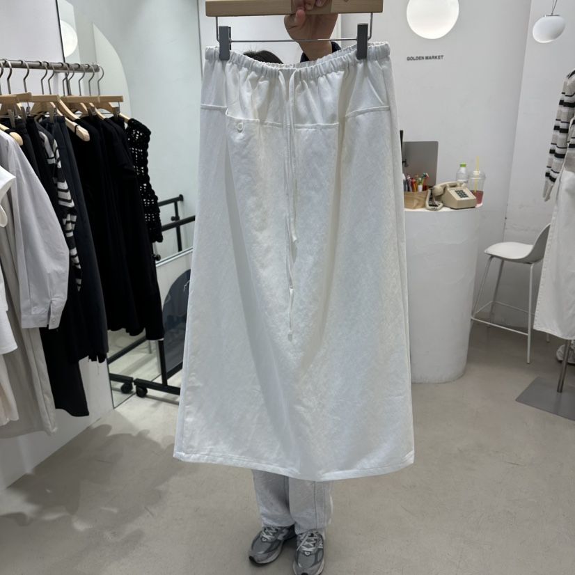 GOLDEN MARKET韓國直郵女士新款休閑時尚推薦熱賣長裙口袋GOLDEN MARKET長裙