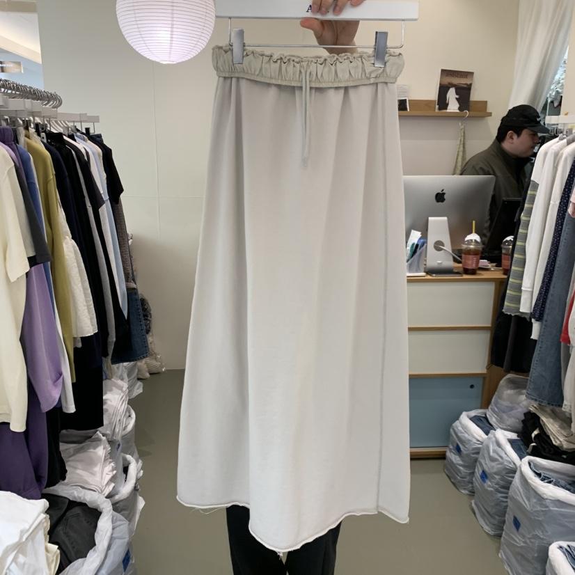 ARE韓國東大門代購女士新品熱賣人氣休閑時尚26春夏長裙褶皺ARE YOU/ARE長裙