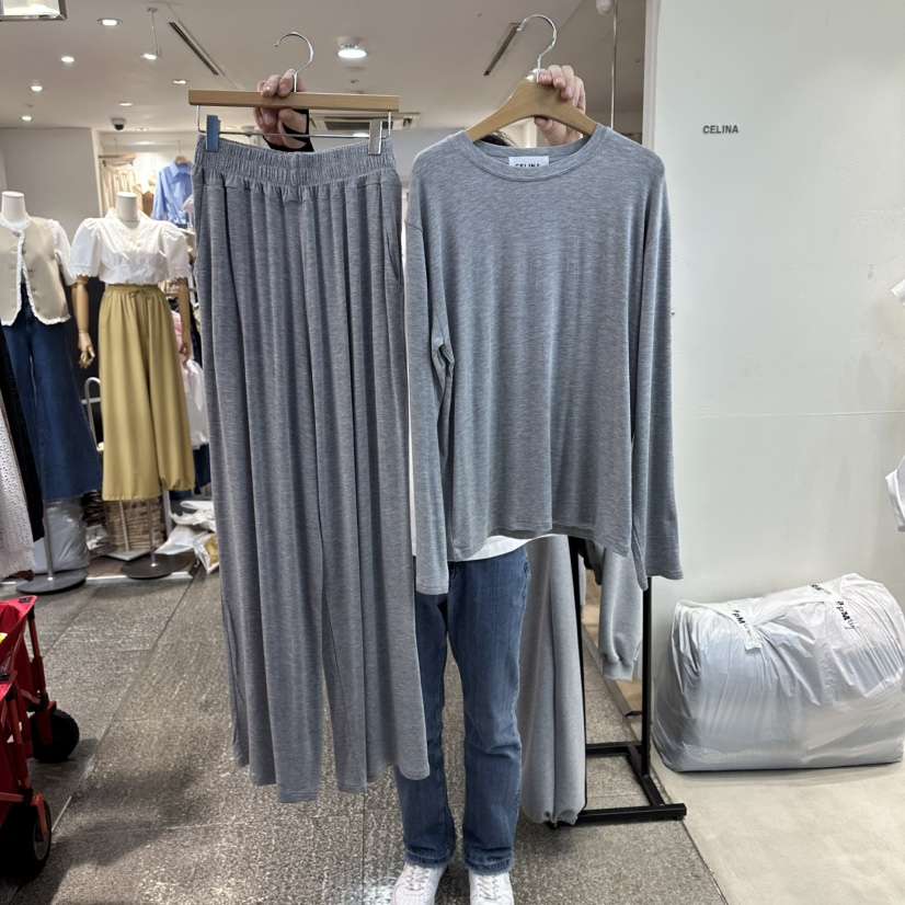 CELINA韓國直郵女裝新品推薦休閑26春夏套裝兩件套天絲套裝CELI_NA套裝