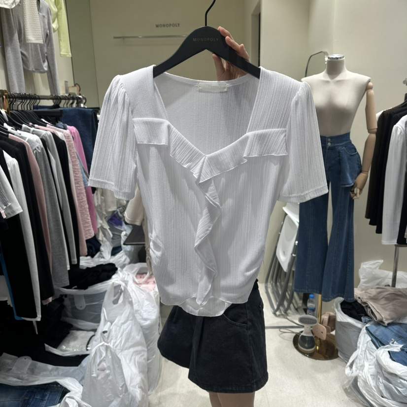 MONOPOLY韓國代購女裝新品人氣推薦時尚職業休閑26春夏T恤MONO_POLYT恤