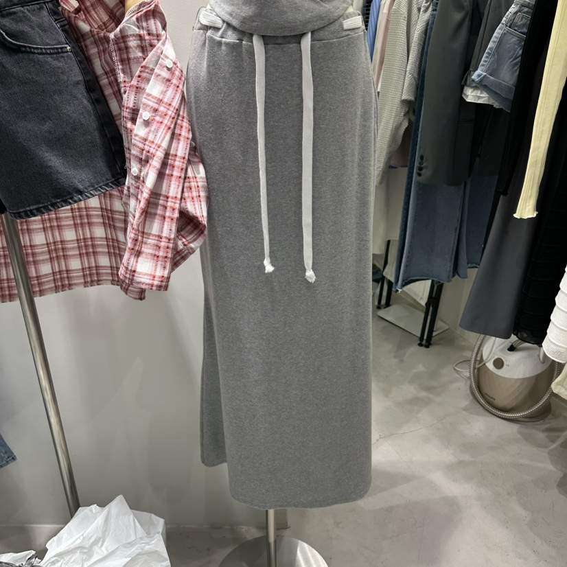 BAIE.38韓國東大門直郵女士新款熱賣休閑時尚人氣長裙腰帶BAIE.38長裙