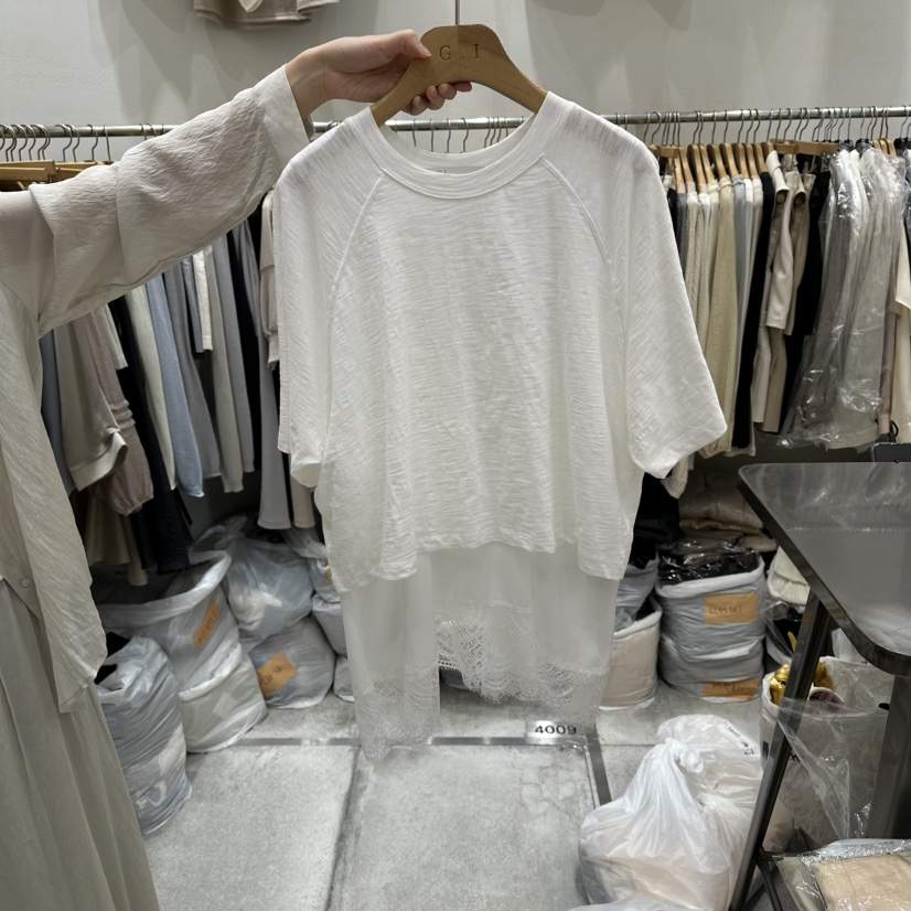 G.I-L韓國東大門直郵女士新款26春夏休閑熱賣T恤假兩件G.I-LT恤