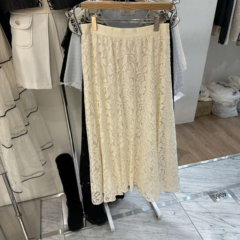 ABLESTUDIO韓國東大門直郵女裝新款26春夏職業人氣長裙蕾絲ABLESTUDIO長裙