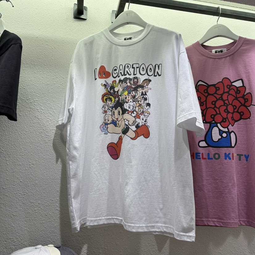 EVE韓國代購女裝新品26春夏休閑時尚人氣職業熱賣T恤復古EVET恤