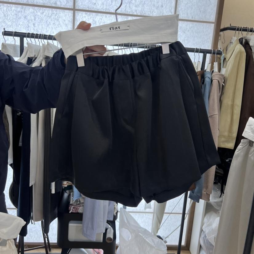 FLAT韓國直郵實拍女士新款時尚人氣26春夏推薦職業休閑短褲FLAT短褲