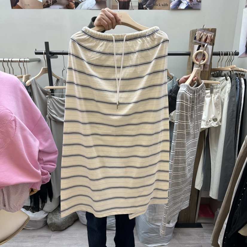 STICK WITH韓國代購女士新品熱賣時尚26春夏休閑推薦長裙STICK WITH長裙