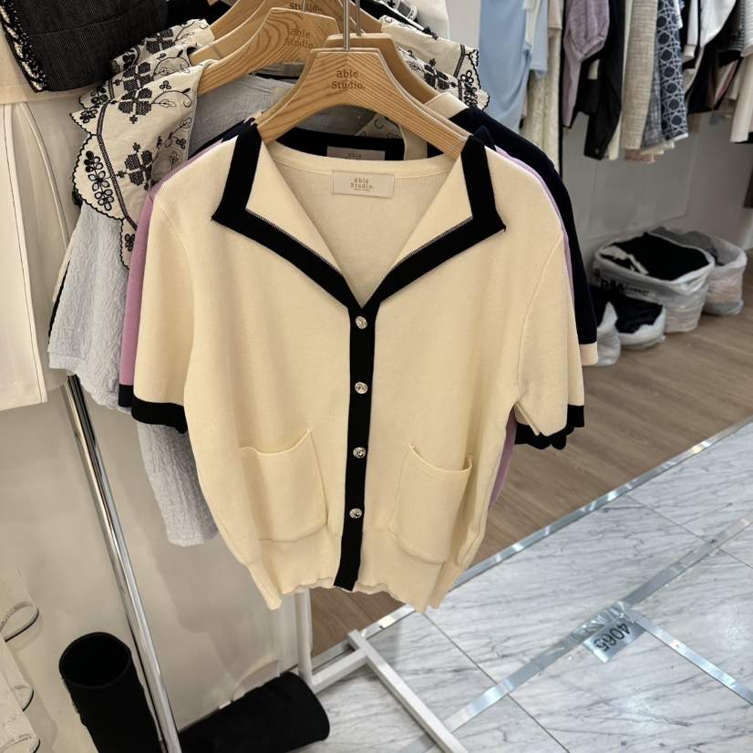 ABLESTUDIO韓國代購女裝新品熱賣休閑26春夏人氣時尚針織衫ABLESTUDIO針織衫