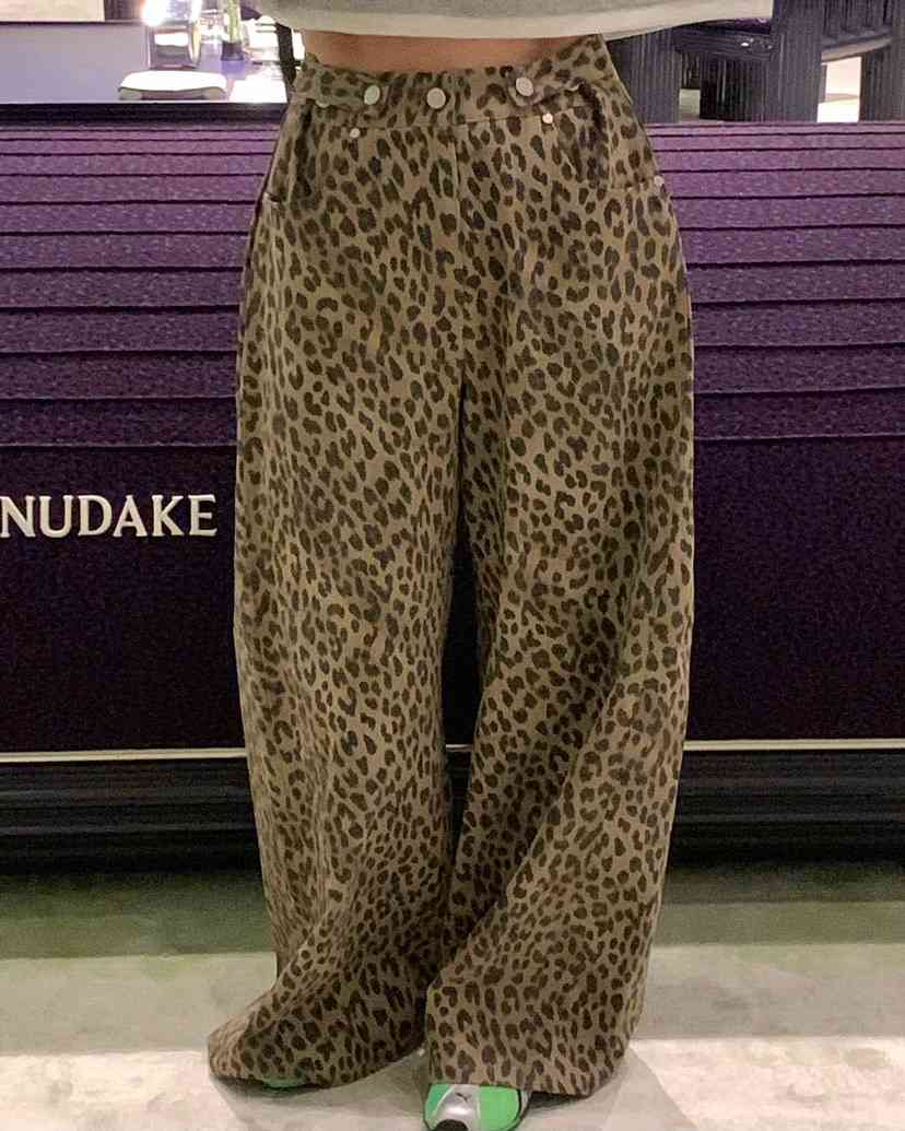 REVE CITE-L韓國東大門代購女裝新款推薦熱賣休閑褲豹紋REVE CITE-L休閑褲