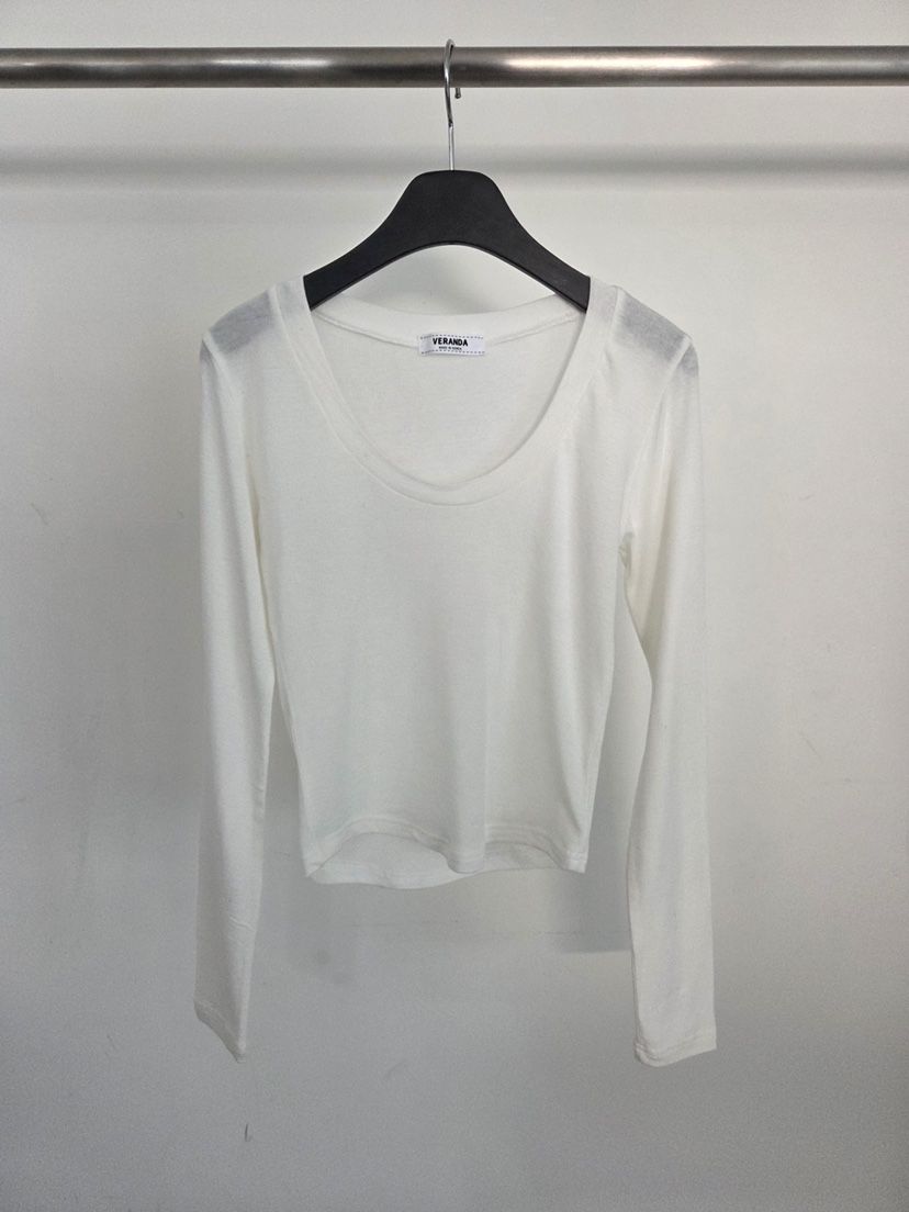 VERANDA韓國直郵女士新品人氣時尚職業26春夏推薦長袖T恤VERANDA長袖T恤
